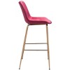 Zuo Tony Barstool Red & Gold - 2 of 4
