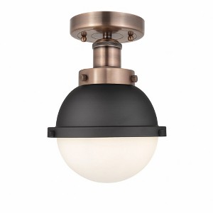 Edison - 1 Light Semi-Flush Mount In Art Deco Style-9.5 Inches Tall and 7.25 Inches Wide - 1 of 1