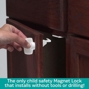 Adhesive Mount Magnet Lock (4) & Key/Holder - 1 of 4