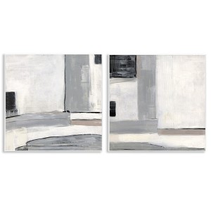 Stupell Industries Industrial Abstract Grey Geometric, 12" x 12" - 1 of 4