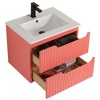 Citiscape Modern Bathroom Vanity with Textured Drawer Fronts - 2 of 4