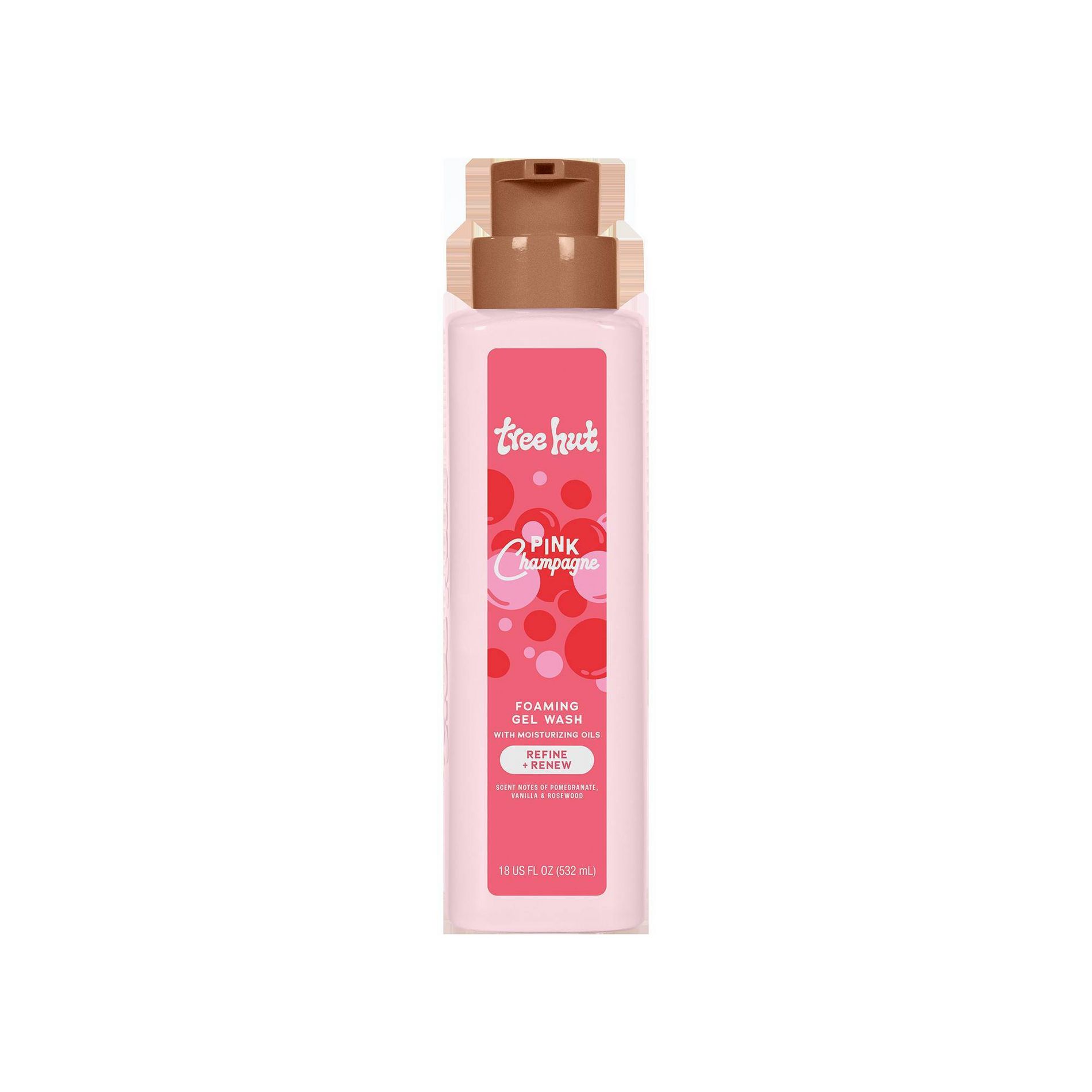 Tree Hut Foaming Gel Body Wash - Pink Champagne - 18 fl oz