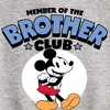 Boys' - Disney - Member Of The Brother Club Graphic Long Sleeve Fleece Sweatshirt - 2 of 4