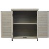 PAGED Outdoor Potting Bench with Storage Cabinet and Metal Table Top for Patio, Garden Furniture Wood Workstation, Grey - 4 of 4