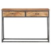 vidaXL Console Table 43.3"x13.8"x29.5" Solid Acacia Wood - 2 of 4