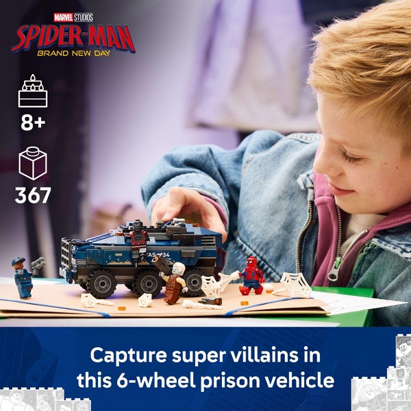LEGO Marvel Spider-Man Persecución en el Transporte de Prisioneros 76349 3