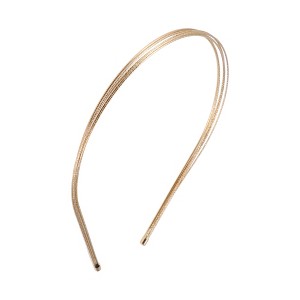 Unique Bargains Women's Simple Double Row Headbands 1 Pc - 1 of 4