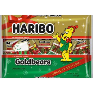 HARIBO Goldbears Christmas Mini Gummy Bears Candy - 9.5oz - 1 of 3