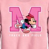 Boys' - Disney - Minnie Track And Field Graphic Long Sleeve Fleece Sweatshirt - 2 of 3