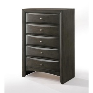 NicBex Retro 5-Drawer Tall Bedroom Dressers,Chest of Drawers for Bedroom,Entryway,Wooden Dresser Chest - 1 of 4