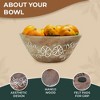 Mela Artisans 9'' Wooden Fruit Bowl, Regular Serving Bowl for Salads, Cereals, Snacks & Mixing | Decorative Bowls for Kitchen | Suru Valley Collection - 3 of 4