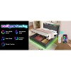 DOMETOUR Queen Upholstered Bed, LED Surround, Remote/App Control, Hydraulic Storage, USB-C Charging, Gray Linen (No Mattress) - 2 of 4