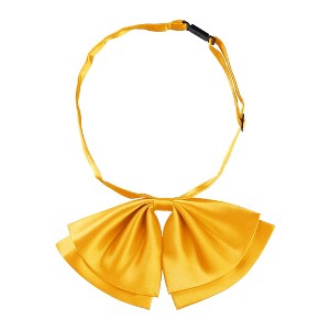 Allegra K Women's Pre-Tied Solid Adjustable Casual Uniform Bowknot Bowties - 1 of 4