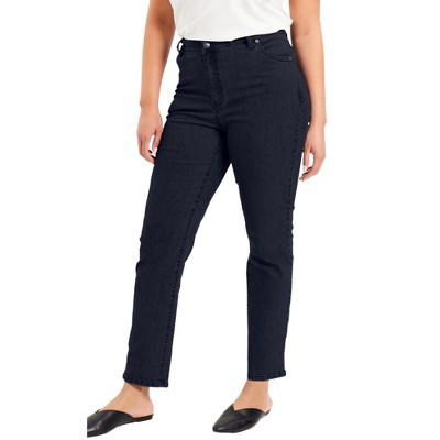 June + Vie By Roaman's Women’s Plus Size June Fit Straight-leg Jeans ...
