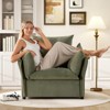 Aukfa Chenille Oversized Armchair, Single Sofa Chair, Modern Armchair Single Sofa Lounge Chair, 23.6" Seat Depth Comfortable Seating for Living Room - 2 of 4