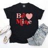 Simply Sage Market Women's Be Mine Heart Bold Short Sleeve Garment Dyed Tee - 3 of 4