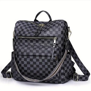 Wikineon Women's Leather Fashion Design Backpack Purse Casual Convertible Daypacks Satchel Handbags Multipurpose Travel Bag - 1 of 4