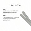 Diamond Dust Nail File, Professional Washable Nail Buffer, Polished Steel, Durable, 7 Inches Pre - Polish Care - 4 of 4