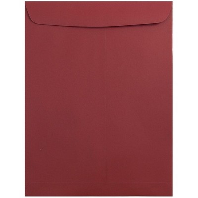 JAM Paper 9 x 12 Open End Catalog Envelopes Dark Red 31287532I