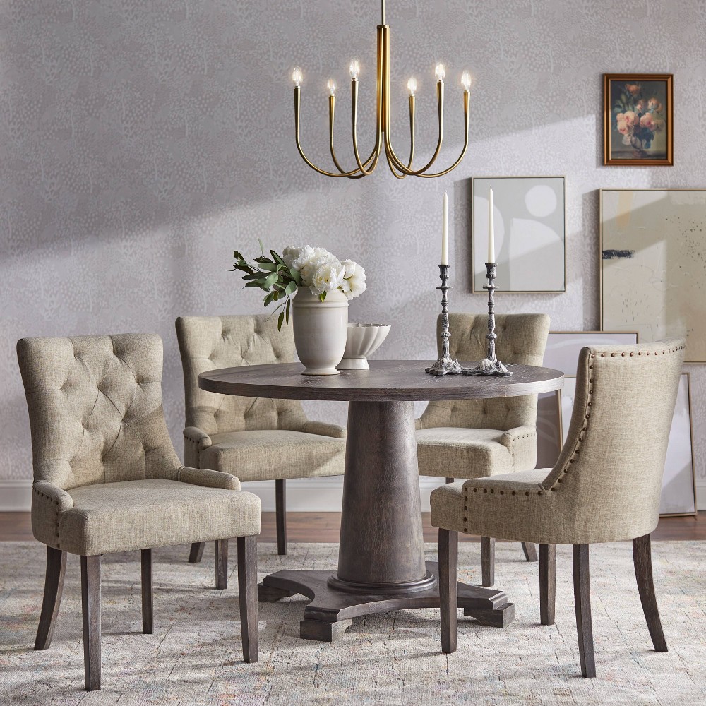 Photos - Dining Table 5pc Ariana Dining Set Gray - angelo:HOME