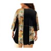Women's Print Block 3/4 Sleeve Tunic - Plus - On The Plus Side - 2 of 4