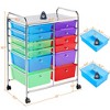 Yaheetech Drawers Rolling Storage Cart Mobile Storage Bin Trolley - image 3 of 4