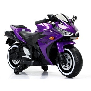 YOOCOZZ Kids Motorcycle - Ride-On Toy with Training Wheels/Manual Throttle/Hand Drive/Lighting Wheels, 3-6 Years - 1 of 4