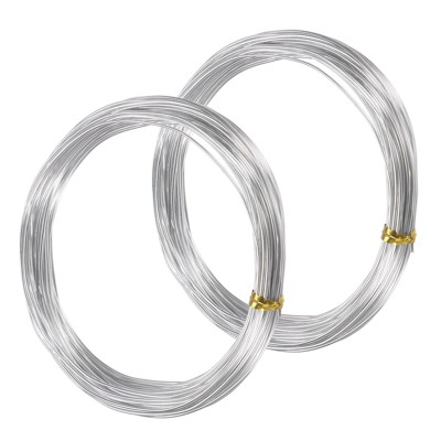 Unique Bargains Anodized Aluminum Bonsai Tree Training Wire 2 Rolls
