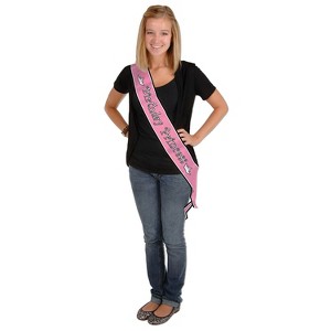 Beistle 33" x 4" Birthday Princess Satin Sash 3/Pack 60548 - 1 of 1
