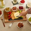 Twine Acacia & Slate Cheese Board Set - Charcuterie Board Bowls and Knives - Slate Cheese Tray Wood Cheese Board - 7-Piece Set of 1 - 4 of 4