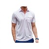 Men's Heather Performance Sport Players Shirt - Criquet - 2 of 4