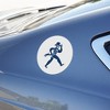 Washburn University Secondary Logo Automotive Car Refrigerator Locker Vinyl Circle Magnet - 3 of 4