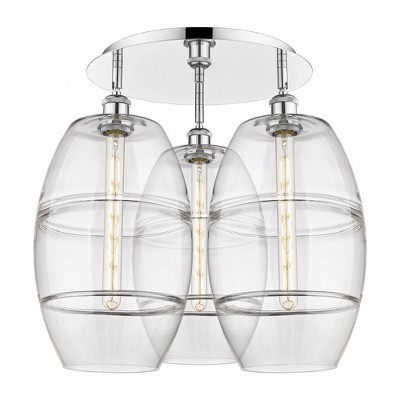 Vaz - 3 Light Flush Mount In Industrial Style-19.5 Inches Tall and 21.75 Inches Wide