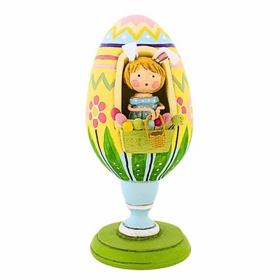Lori Mitchell 8.5 Inch Bea Blossom Easter Egg House Stand Figurine Figurines
