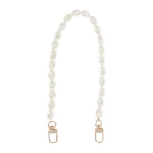Unique Bargains Irregular Faux Pearl Handbag Strap White 1 Pc - 1 of 4