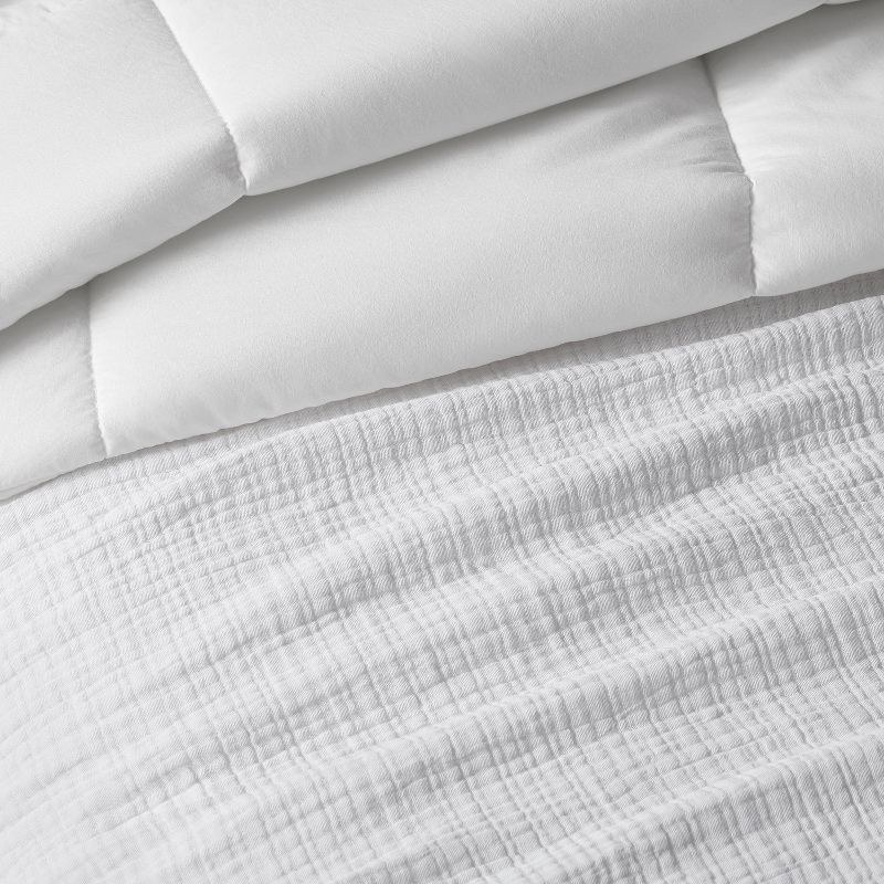 Textured Chambray Cotton Comforter & Sham Set - Casaluna™, 4 of 15