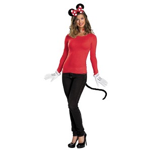 Halloween Disney Red Minnie Mouse Costume Accessory Kit, Women