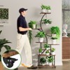 SEVOBAL Planter Stands and Holders Plant Stand Indoor Multi-Purposech Space Lightweight Yet Sturdy Friendly for Home, Dark Brown, 32"*10.2"*62.4" - 4 of 4