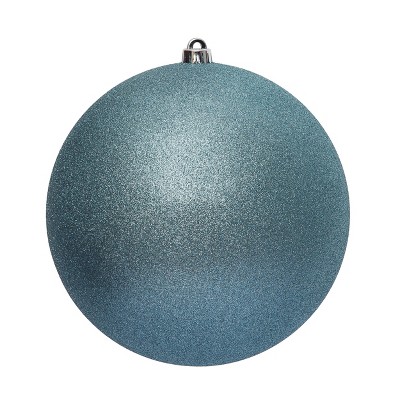 Season's Designs Christmas Tree 10" Lt. Blue Glitter Shatterproof Seamle