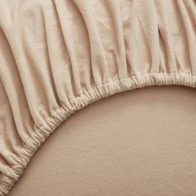 Twin Sand Organic Cotton Flannel Deep Pocket Sheet Set