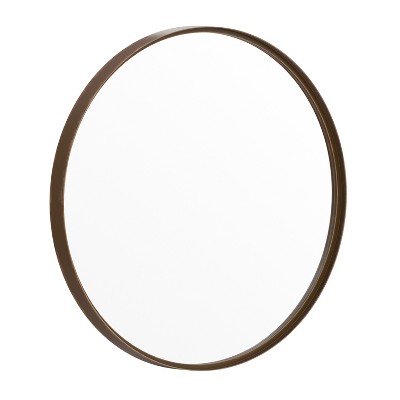Merrick Lane Monaco Accent Wall Mirror with Metal Frame for Bathroom, Vanity, Entryway, Dining Room, & Living Room