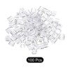 Unique Bargains Plastic Reusable Easy to Recognize Clothes Hanger Sizer Marker Garment Color Coding Clear 100 Pcs - 3 of 4
