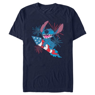 Mens Lilo & Stitch Ignite The Fireworks T Shirt