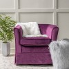 Lyngins Swivel Accent Chair with Loose Cover,Upholstered Swivel Living Room Chair with Curved Backrest,Chenille Sofa Chair for Bedroom - 2 of 4