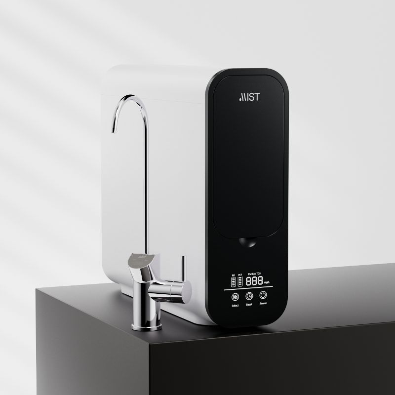 Mist Reverse Osmosis System Under Sink Compact Tankless Water Filter Dual-Filter 600 GPD 4 Stage, Smart Faucet Real-Time Display, 3 of 4