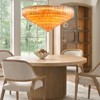 CityFurn 30" 13-Light Modern Luxury Tiered Round Glass Chandelier - 3 of 4