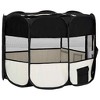 VidaXL Foldable Dog Playpen with Carrying Bag Black 35.4 in.x35.4 in.x22.8 in. - 4 of 4