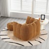 NicBex Bean Bag Chair for Adults Comfortable Square Lazy Sofa with Footstool Floor Chair with High Resilient Foam for Living Room - 3 of 4