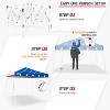 EAGLE PEAK Slant Leg Pop-up Canopy Tent Easy One Person Setup Instant Outdoor Beach Canopy Folding Portable Sports Shelter - 2 of 4