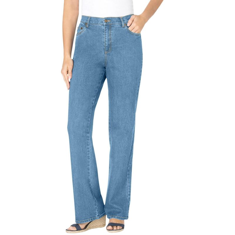 Woman Within Women's Plus Size Tall Bootcut Stretch Jean, 1 of 2